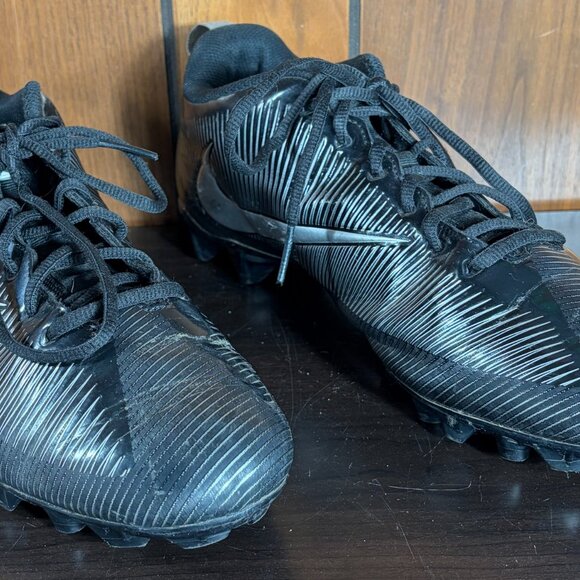 Nike Vapor Strike 5 TD Football Cleats Low Top Black/Silver Men's Sz 13 - Picture 3 of 11